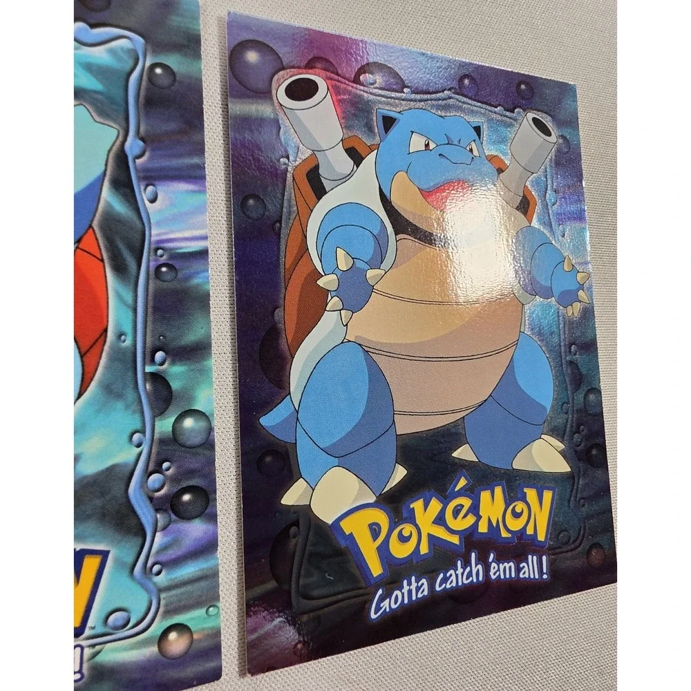Topps 1999 Pokemon Movie Squirtle & Blastoise Chrome E9 - Unlimited NM